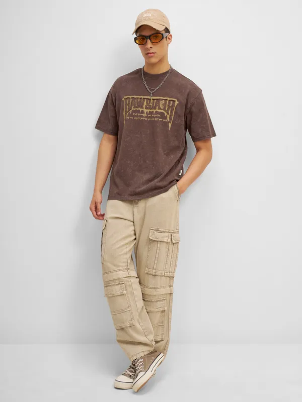 Men Printed Round Neck T-Shirt