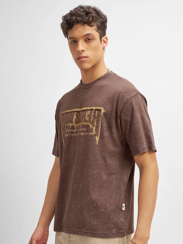 Men Printed Round Neck T-Shirt