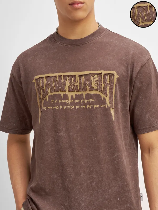 Men Printed Round Neck T-Shirt