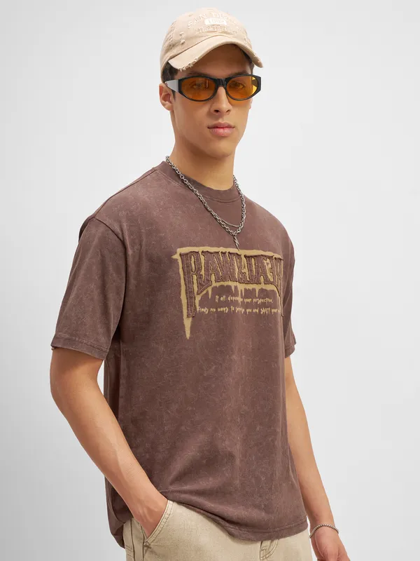 Men Printed Round Neck T-Shirt