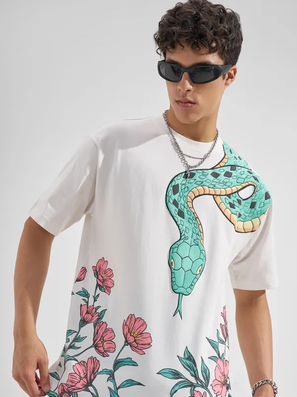 Men Printed Round Neck T-Shirt