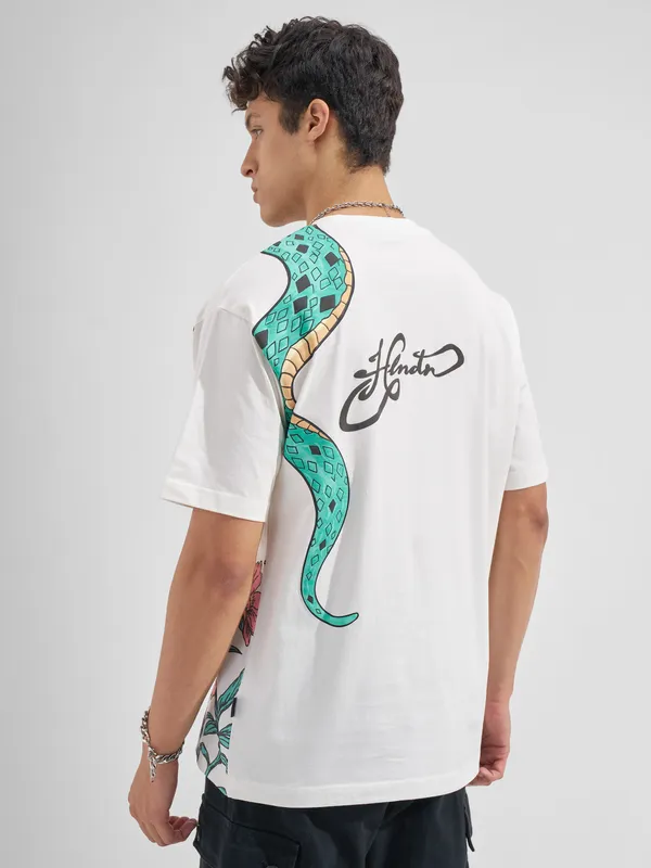 Men Printed Round Neck T-Shirt