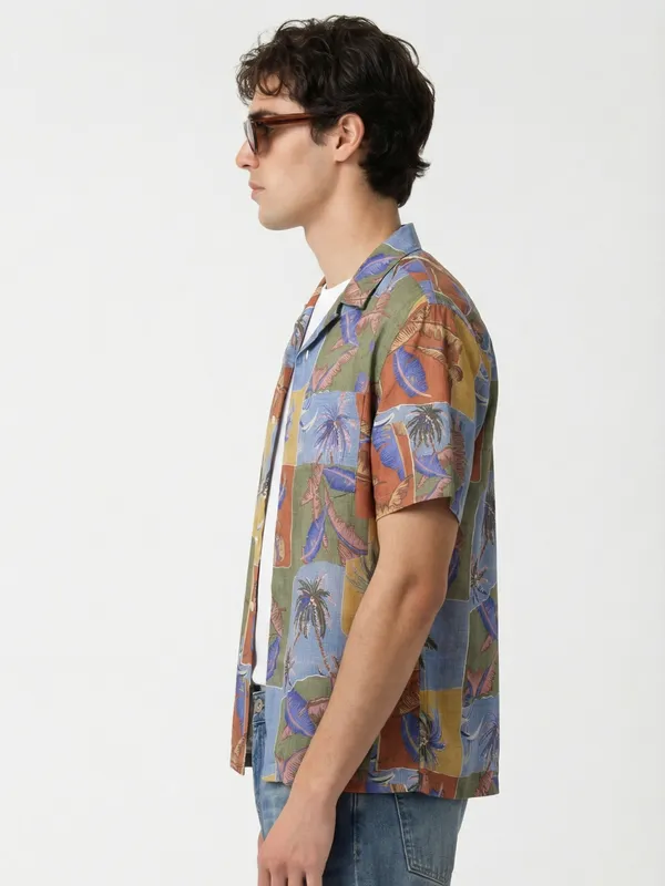 Highlander Men Multi Printed Relaxed Fit Casual Shirt