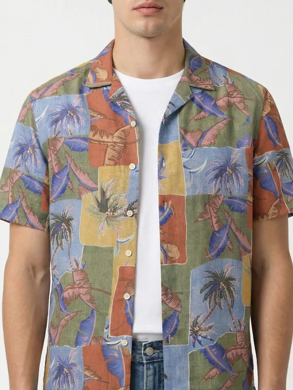 Highlander Men Multi Printed Relaxed Fit Casual Shirt