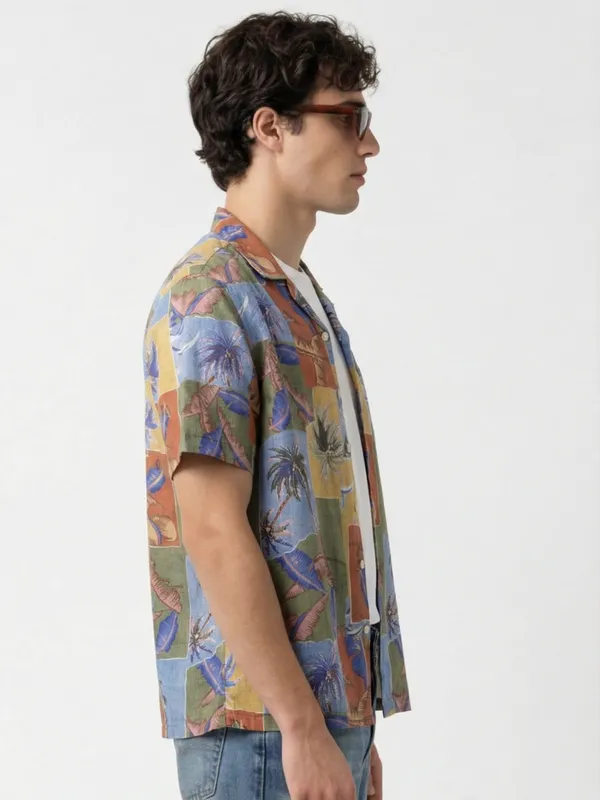 Highlander Men Multi Printed Relaxed Fit Casual Shirt