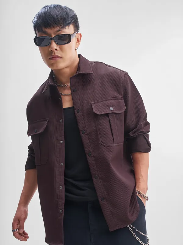 Men Oversized Fit Casual Shirt