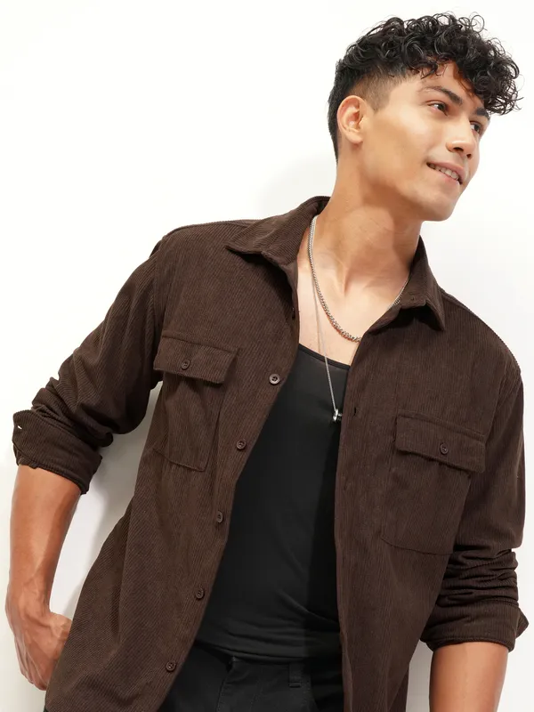 Men Relaxed Fit Casual Shirt