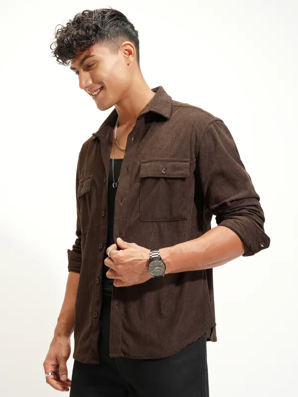 Men Relaxed Fit Casual Shirt