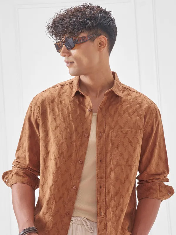 Men Relaxed Fit Casual Shirt