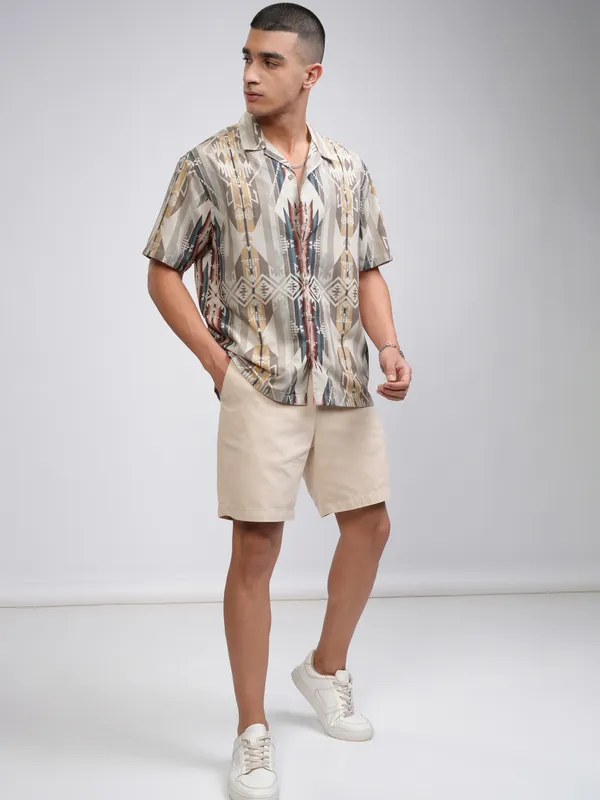 Highlander Men Multi Printed Relaxed Fit Casual Shirt