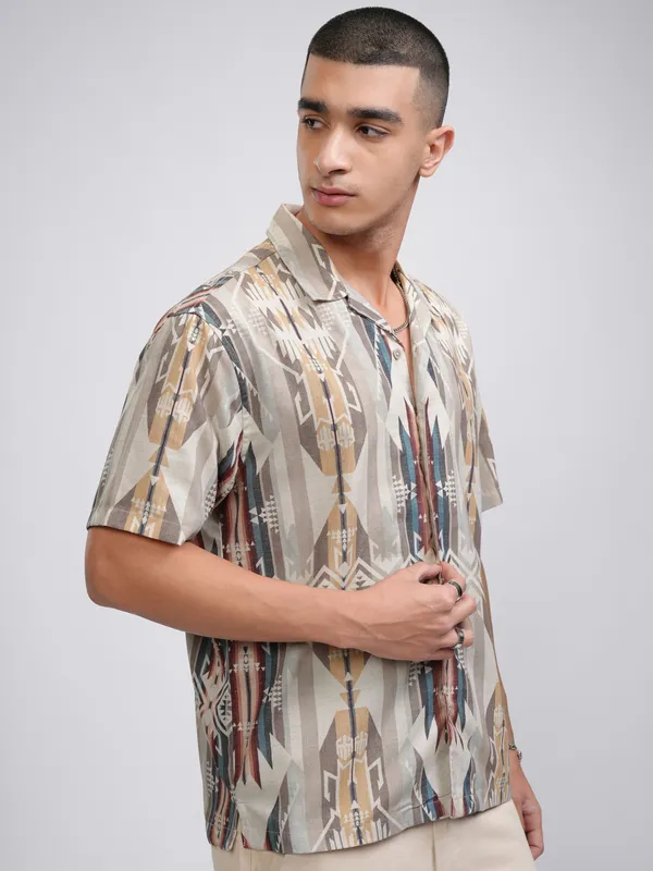 Highlander Men Multi Printed Relaxed Fit Casual Shirt