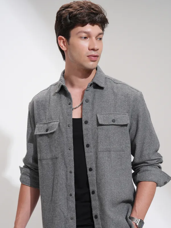 Men Relaxed Fit Casual Shirt