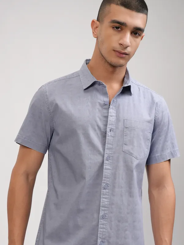 Men Slim Fit Casual Shirt