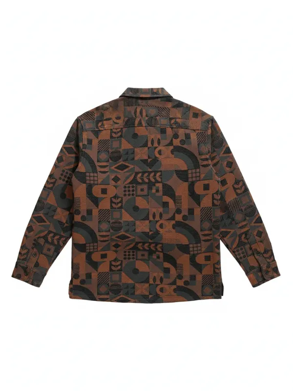 Highlander Men Black Printed Relaxed Fit Casual Shirt