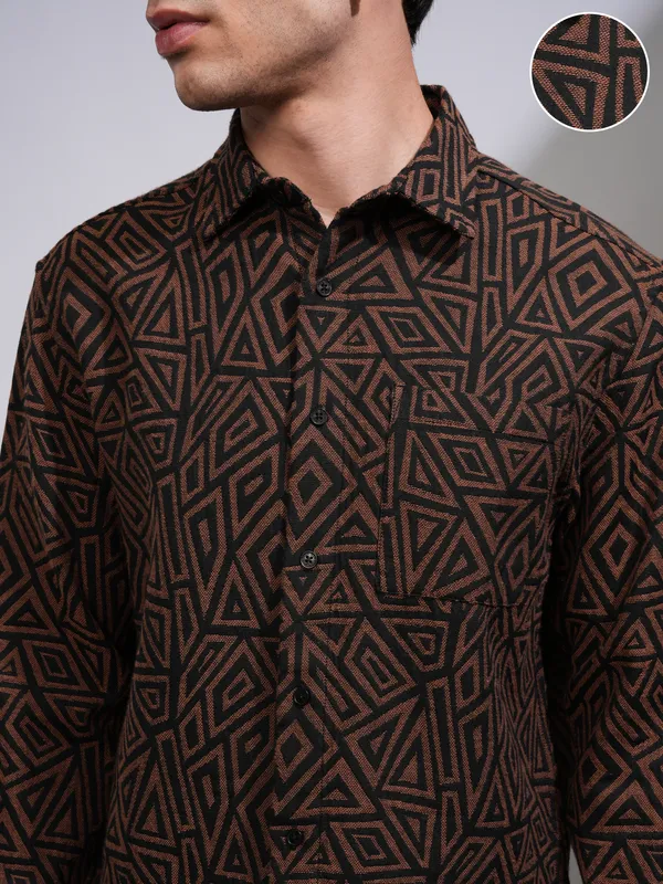 Men Relaxed Fit Casual Shirt