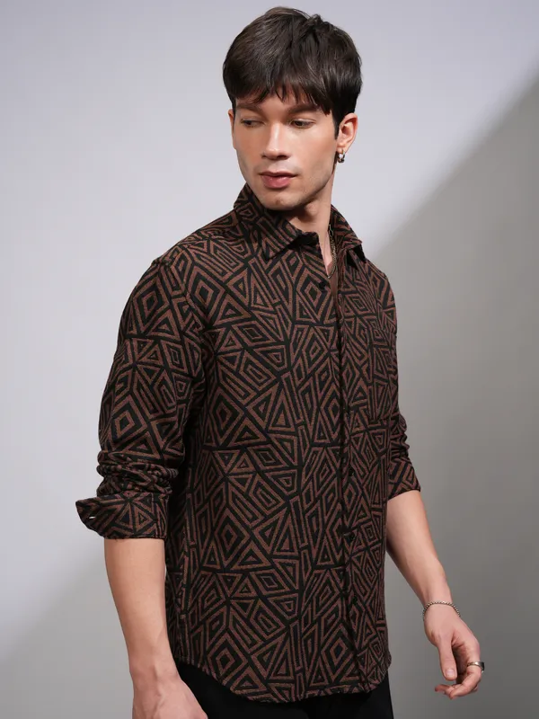 Men Relaxed Fit Casual Shirt