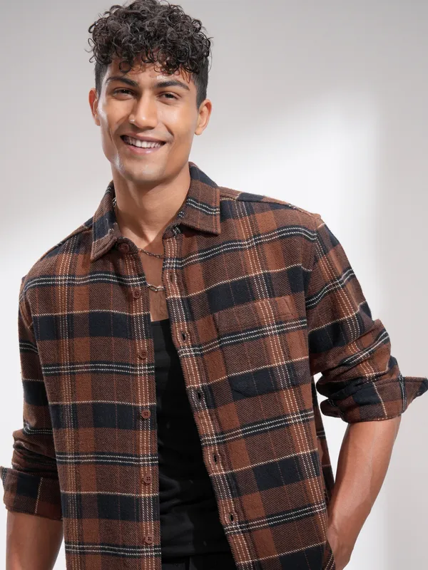 Men Relaxed Fit Casual Shirt