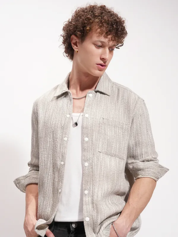 Men Relaxed Fit Casual Shirt