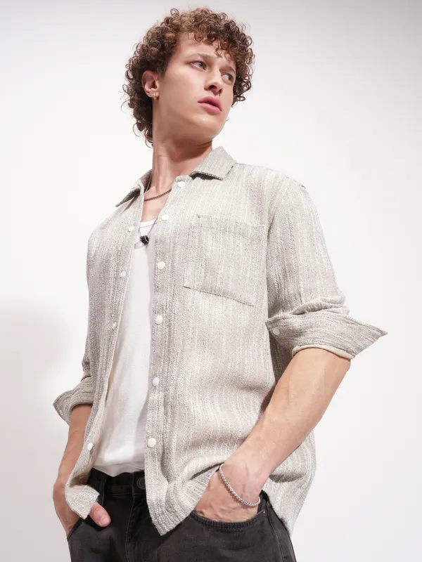 Men Relaxed Fit Casual Shirt