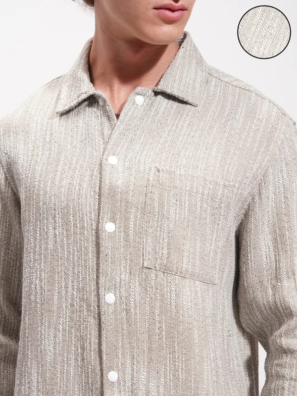 Men Relaxed Fit Casual Shirt