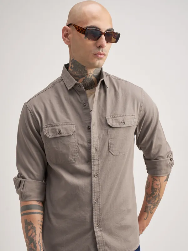 Men Relaxed Fit Casual Shirt