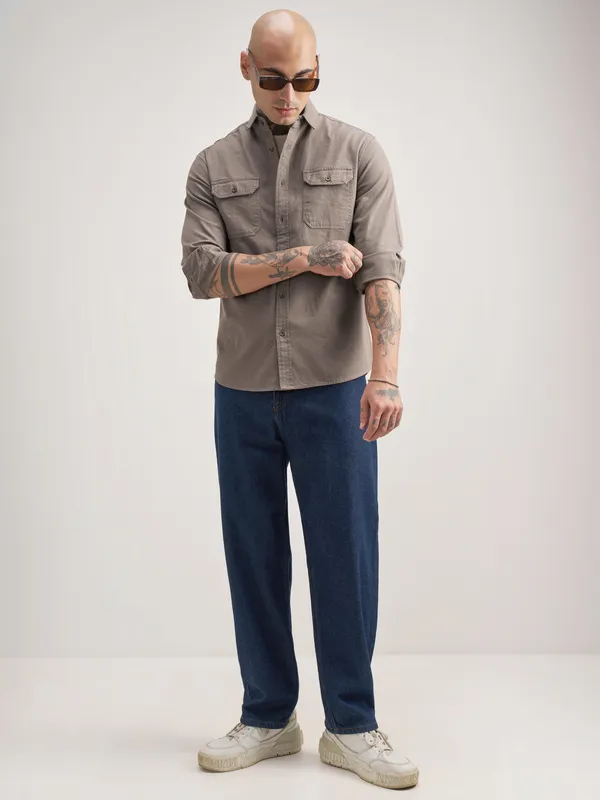 Men Relaxed Fit Casual Shirt