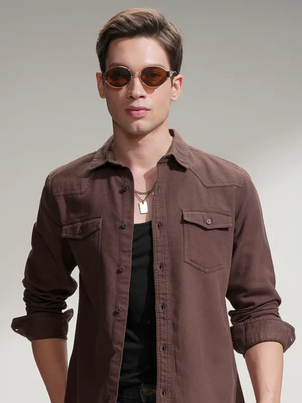 Men Slim Fit Casual Shirt