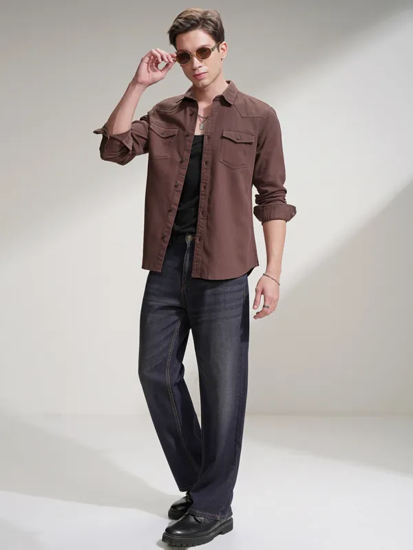 Men Slim Fit Casual Shirt