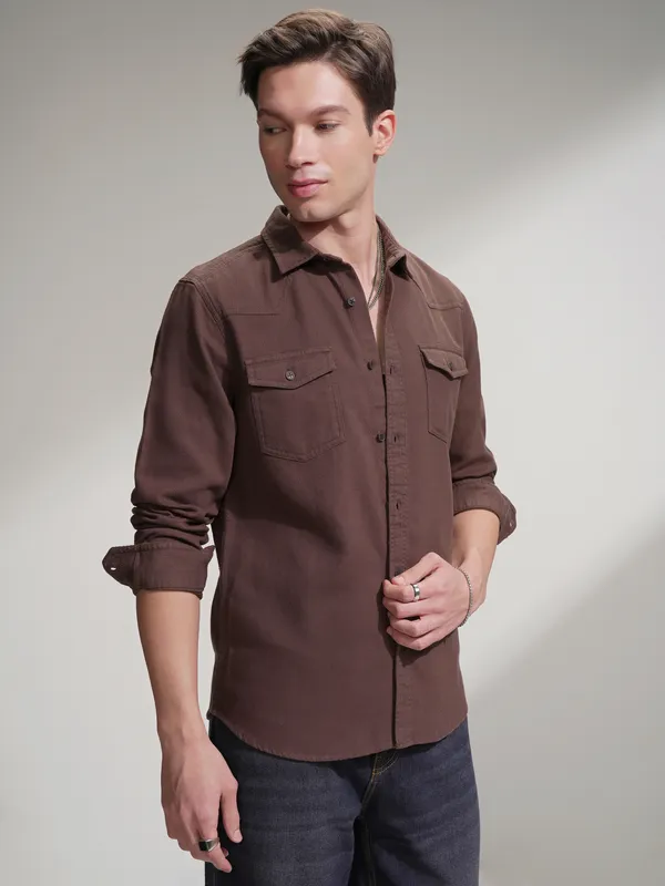 Men Slim Fit Casual Shirt