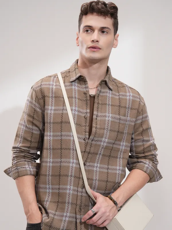 Men Relaxed Fit Casual Shirt