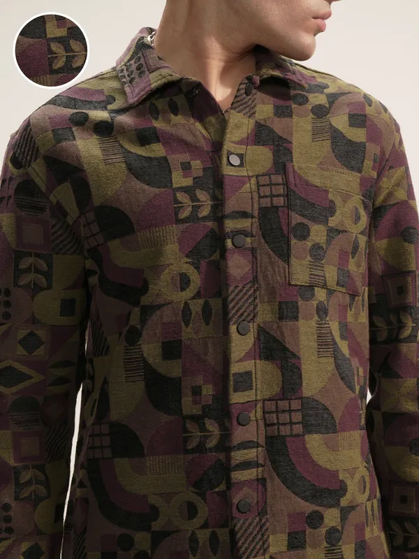 Highlander Men Multi Printed Relaxed Fit Casual Shirt