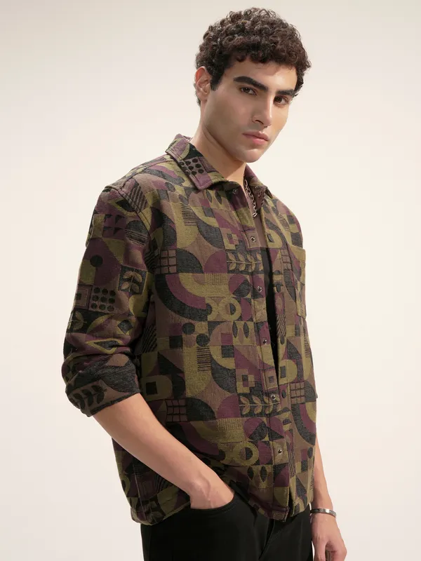 Highlander Men Multi Printed Relaxed Fit Casual Shirt