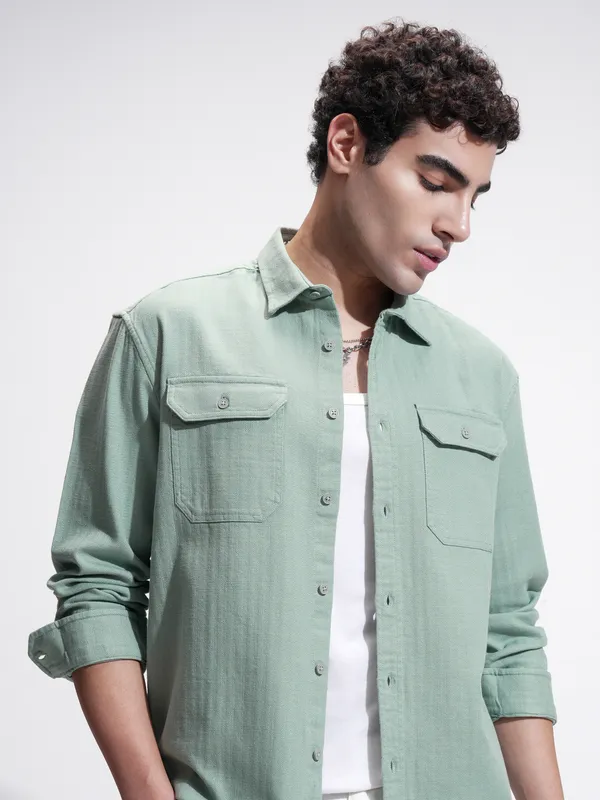 Men Relaxed Fit Casual Shirt