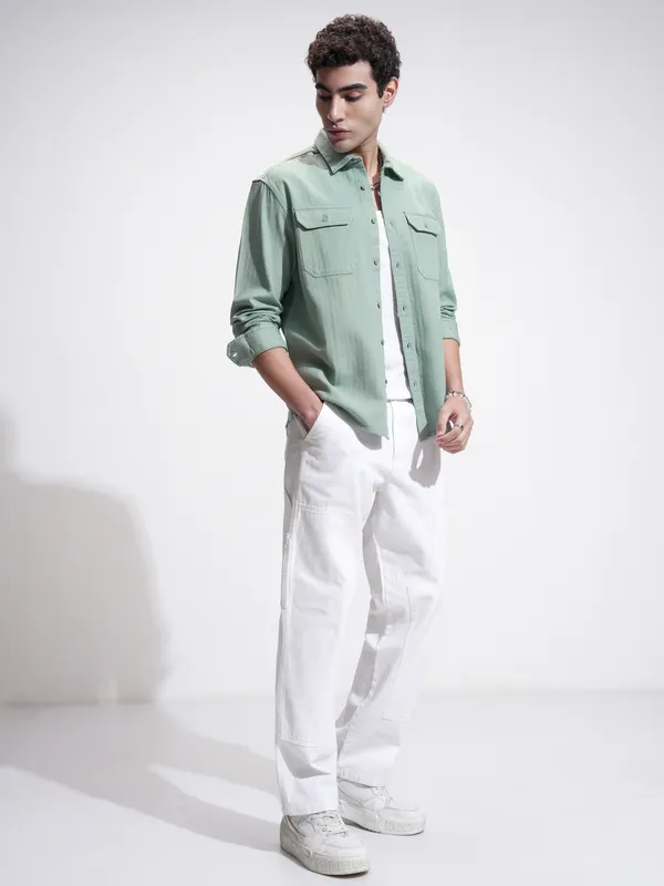 Men Relaxed Fit Casual Shirt