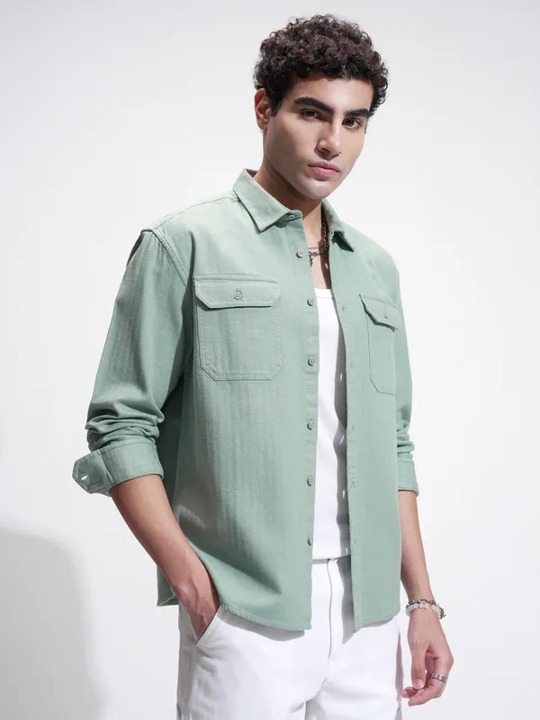 Men Relaxed Fit Casual Shirt