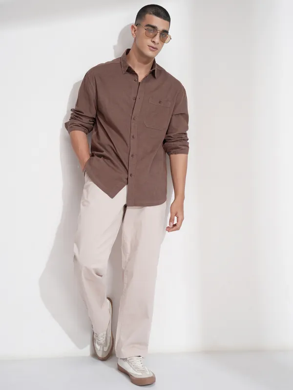Men Relaxed Fit Casual Shirt