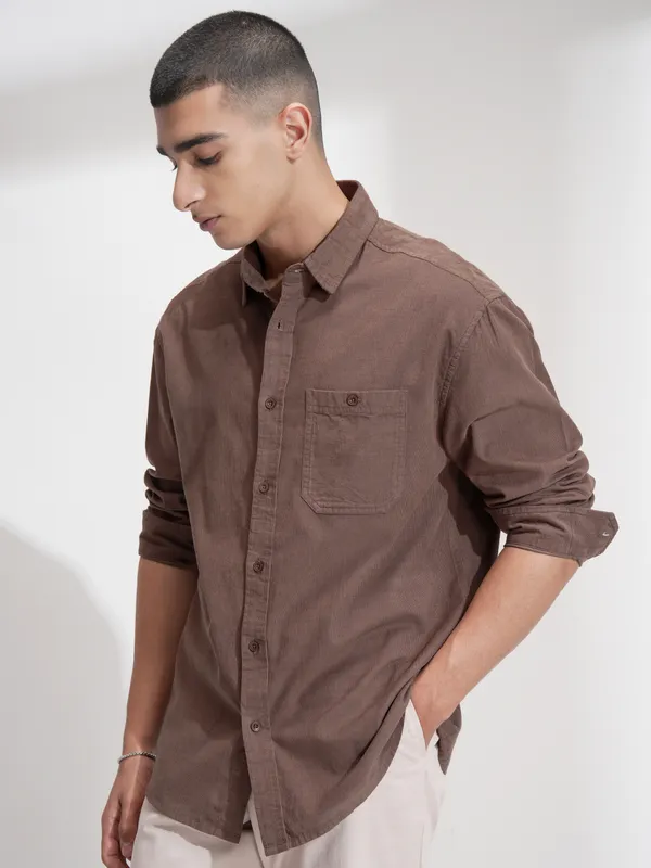 Men Relaxed Fit Casual Shirt