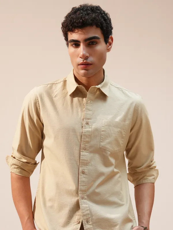 Men Slim Fit Casual Shirt