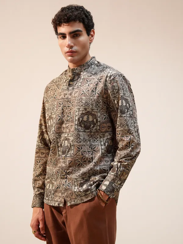 Highlander Men Multi Printed Relaxed Fit Casual Shirt