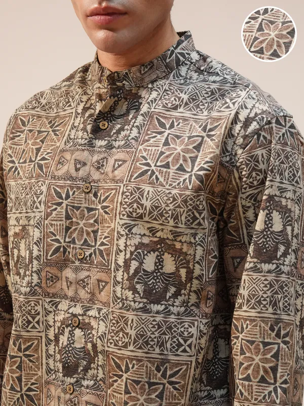 Highlander Men Multi Printed Relaxed Fit Casual Shirt