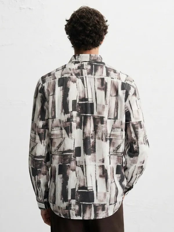 Highlander Men Multi Printed Slim Fit Casual Shirt