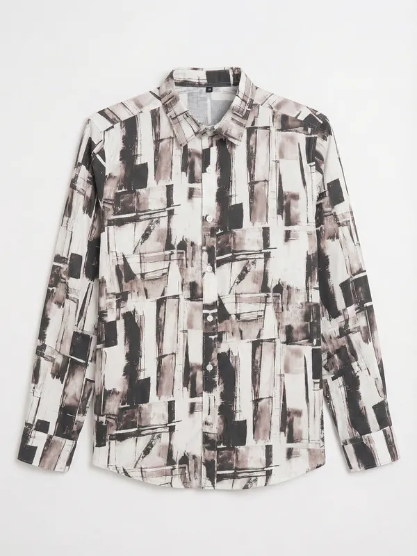 Highlander Men Multi Printed Slim Fit Casual Shirt