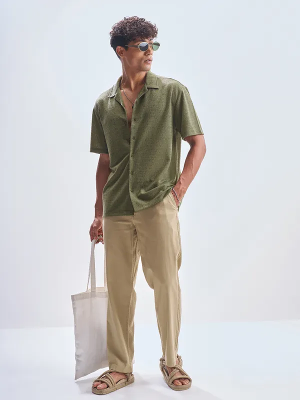 Men Relaxed Fit Casual Shirt