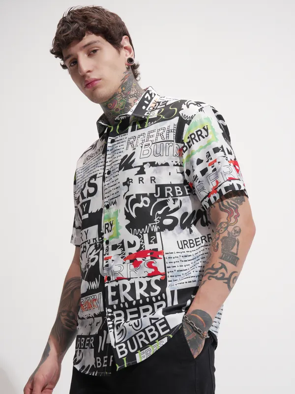 Highlander Men Multi Printed Relaxed Fit Casual Shirt