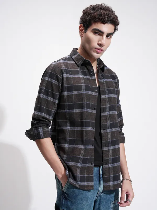 Men Slim Fit Casual Shirt