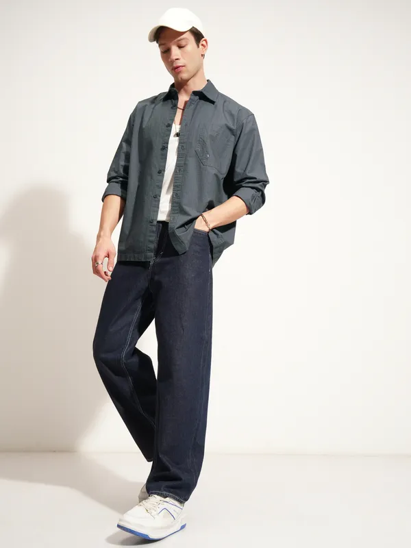 Men Oversized Casual Shirt