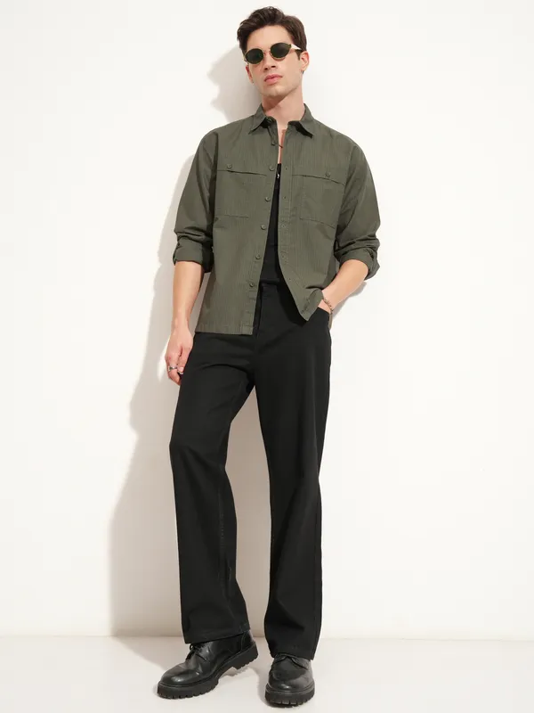 Men Oversized Fit Casual Shirt