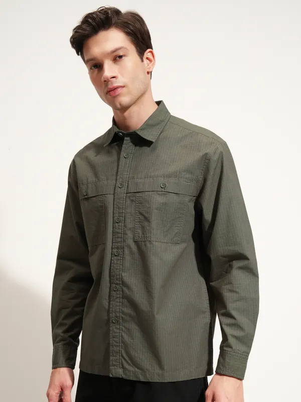 Men Oversized Fit Casual Shirt