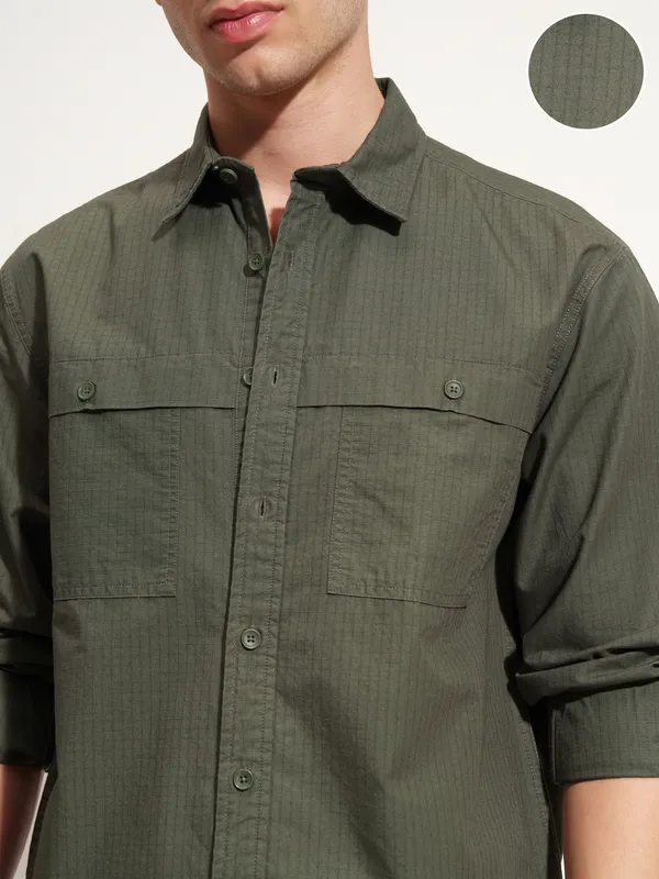 Men Oversized Fit Casual Shirt