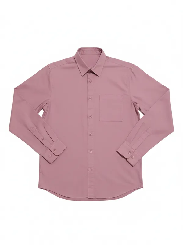 Highlander Men Rose Solid Relaxed Fit Casual Shirt